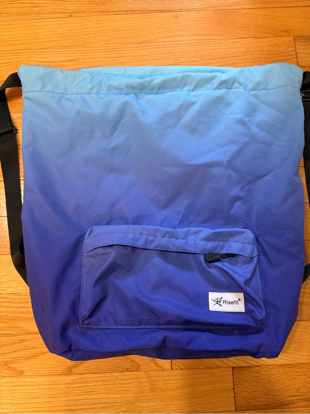 Ombre Blue Crossbody Tote Bag